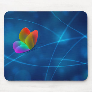 Rainbow Butterfly Mouse Pad