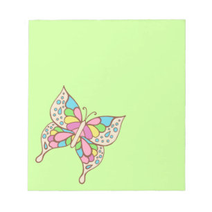 Rainbow Butterfly Notepad