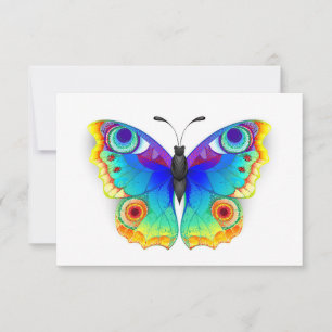 Rainbow Butterfly Peacock Eye Announcement