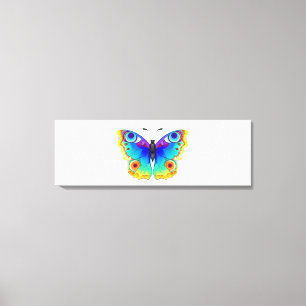 Rainbow Butterfly Peacock Eye Canvas Print