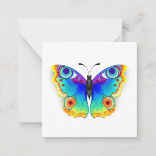 Rainbow Butterfly Peacock Eye Card
