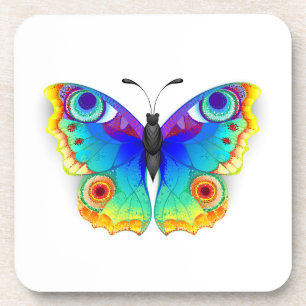 Rainbow Butterfly Peacock Eye Coaster