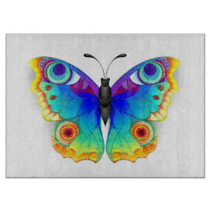 Rainbow Butterfly Peacock Eye Cutting Board
