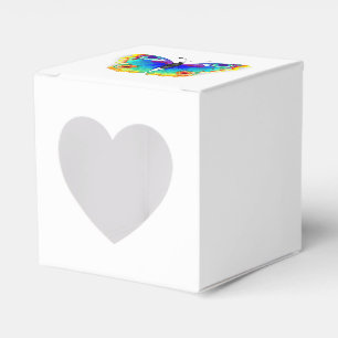 Rainbow Butterfly Peacock Eye Favour Box