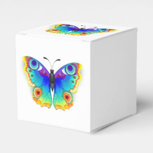 Rainbow Butterfly Peacock Eye Favour Box