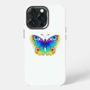 Rainbow Butterfly Peacock Eye iPhone 13 Pro Case