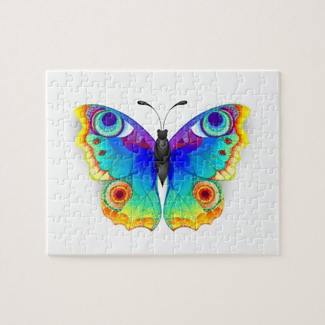 Rainbow Butterfly Peacock Eye Jigsaw Puzzle (Horizontal)