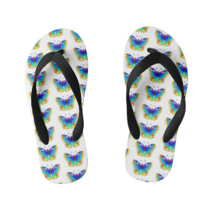 Rainbow Butterfly Peacock Eye Kid's Thongs