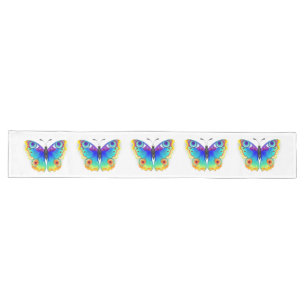 Rainbow Butterfly Peacock Eye Long Table Runner