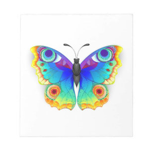 Rainbow Butterfly Peacock Eye Notepad