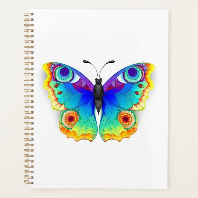 Rainbow Butterfly Peacock Eye Planner (Front)