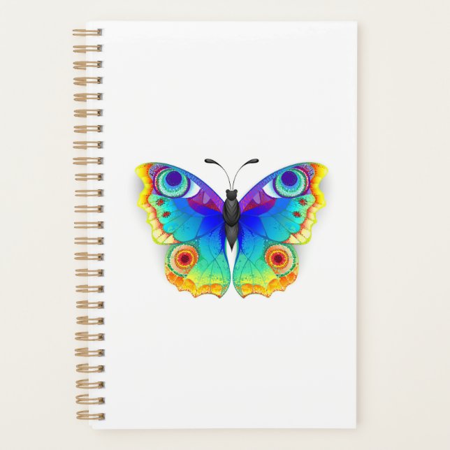 Rainbow Butterfly Peacock Eye Planner (Front)