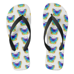 Rainbow Butterfly Peacock Eye Thongs