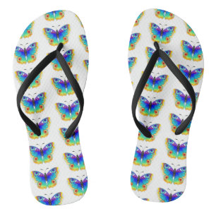Rainbow Butterfly Peacock Eye Thongs