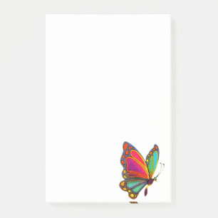 Rainbow Butterfly Post-it Notes