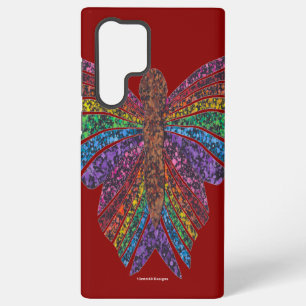 Rainbow Butterfly (red) - Samsung Phone Case