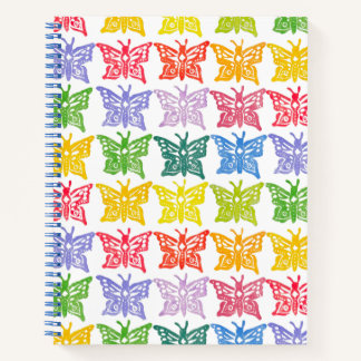 Rainbow Butterfly Sketchpad Notebook
