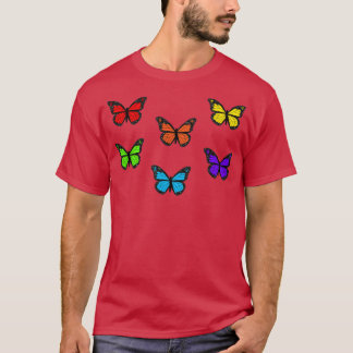 Rainbow butterfly sticker pack T-Shirt
