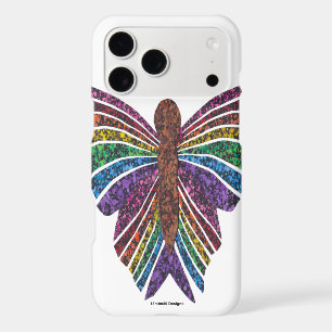 Rainbow Butterfly (white) - iPhone Case