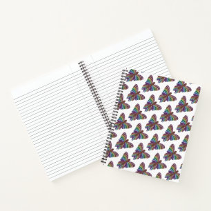 Rainbow Butterfly (white) - Notebook