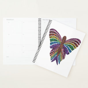 Rainbow Butterfly (white) - Planner
