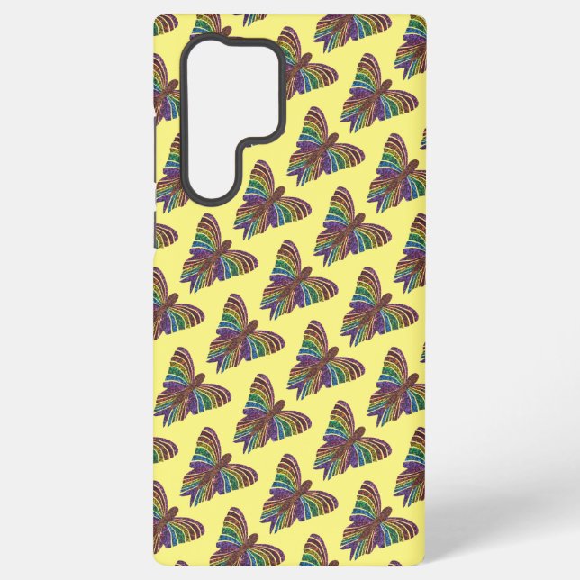 Rainbow Butterfly (yellow) - Samsung Case (Back)