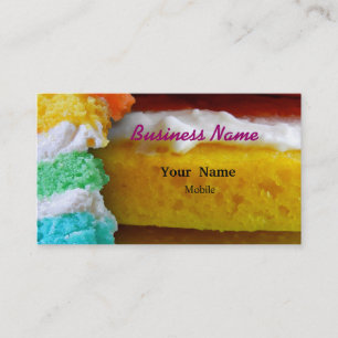 Rainbow Cake Business Card