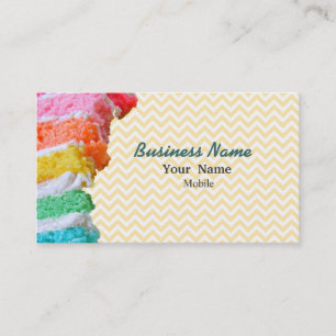 Rainbow Cake Business Card