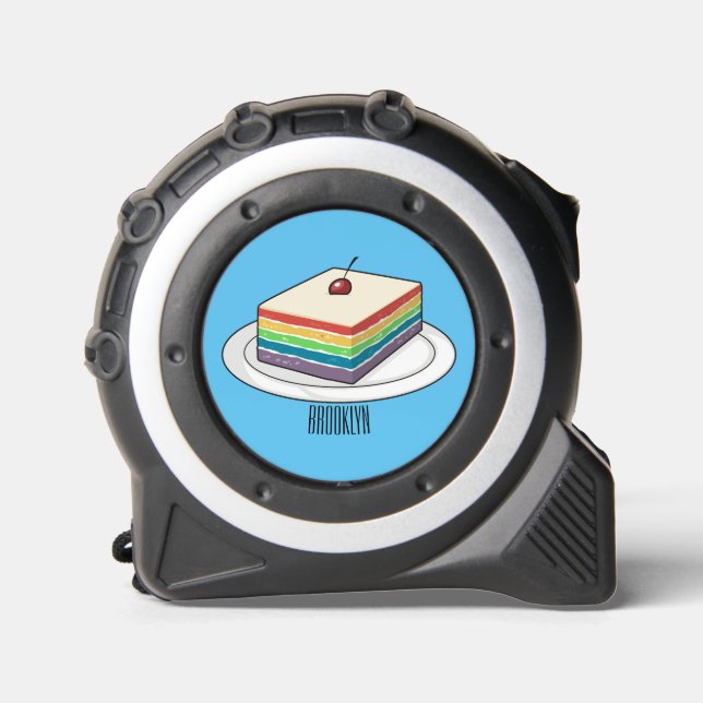 Rainbow cake cartoon illustration  1 (Front)