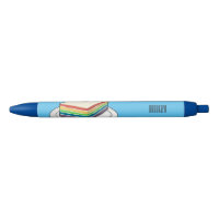 Rainbow cake cartoon illustration 