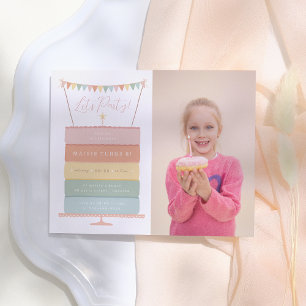 Rainbow Cake Girl Budget Photo Birthday Party