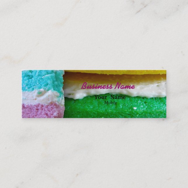 Rainbow Cake Mini Business Card (Front)