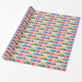 Rainbow Cameras Wrapping Paper
