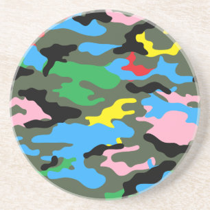 rainbow camo coaster