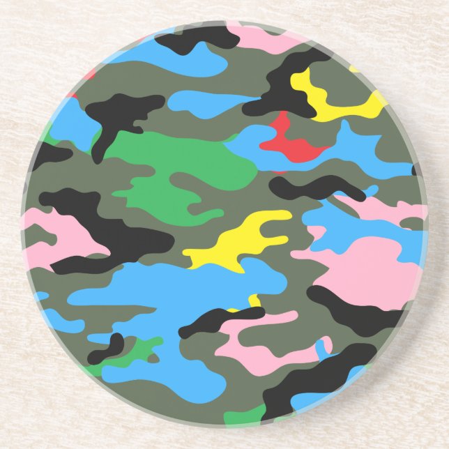 rainbow camo coaster (Front)