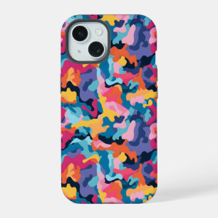 Rainbow Camouflage iPhone 15 Case