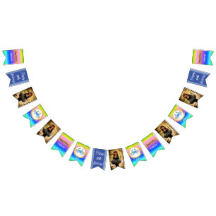 Rainbow Cancer Glitter Birthday Party Bunting