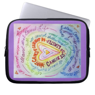 Rainbow Cancer Heart Computer Sleeve Electronics