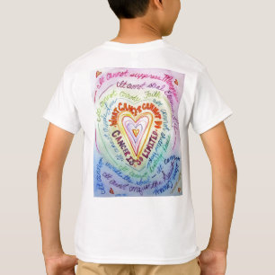 Rainbow Cancer Heart T-shirt