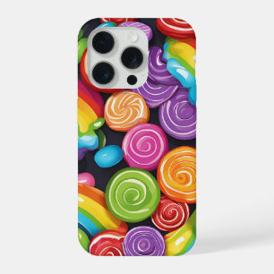 Rainbow candies iPhone 15 pro case