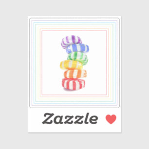 RAINBOW CANDY 2" Vinyl Sticker