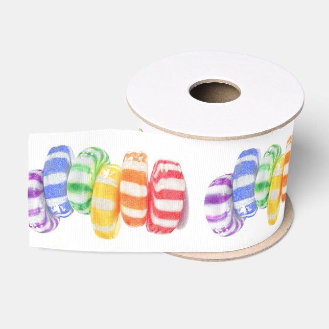 RAINBOW CANDY 3" Wide Grosgrain Ribbon (Spool)