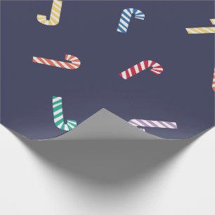 Rainbow Candy Canes by Primary.com Wrapping Paper