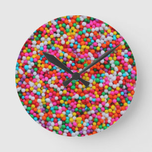 Rainbow Candy Colour Overload Clock