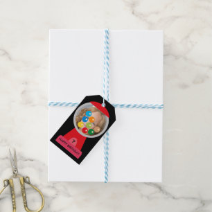 Rainbow Candy Flavorful Gumball Party Personalised Gift Tags