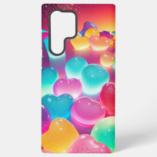 Rainbow Candy Hearts Phone Case