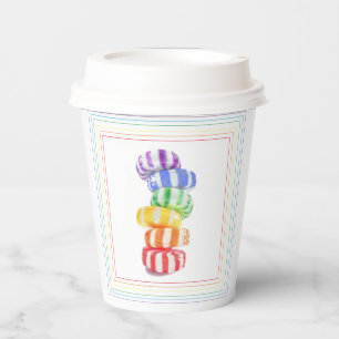 RAINBOW CANDY Paper Cups