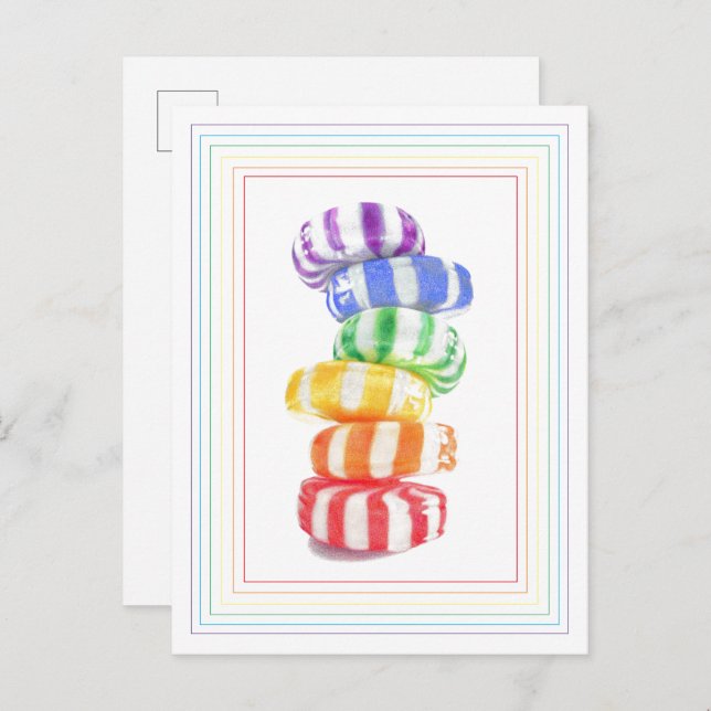 RAINBOW CANDY Postcard (Front/Back)