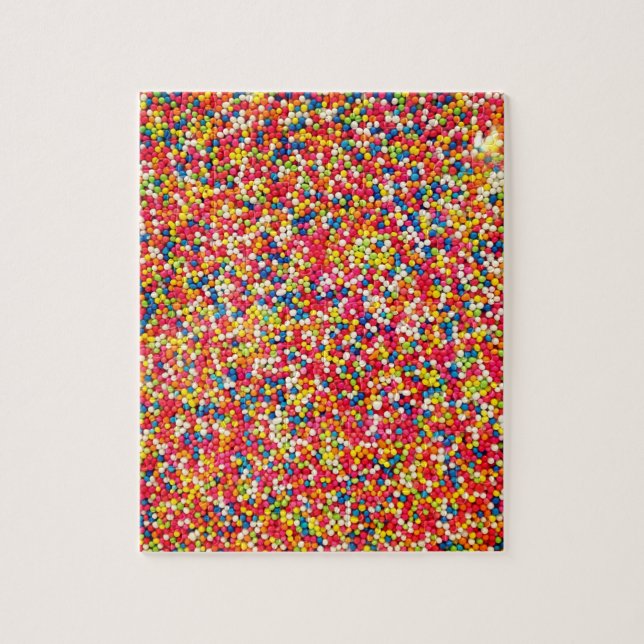Rainbow Candy Sprinkle Pattern Jigsaw Puzzle (Vertical)