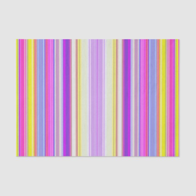 Rainbow Candy Striped Tissue Paper (Front)
